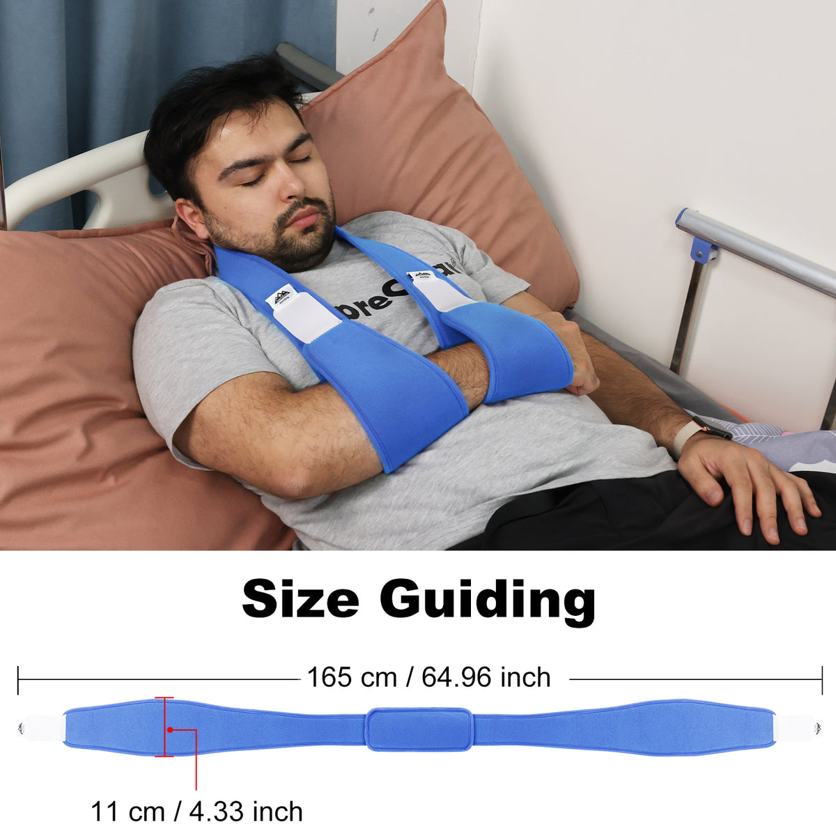 Arm Sling Shoulder Immobilizer, 0.18 lb Lightweight Support with 61" Adjustable Straps
