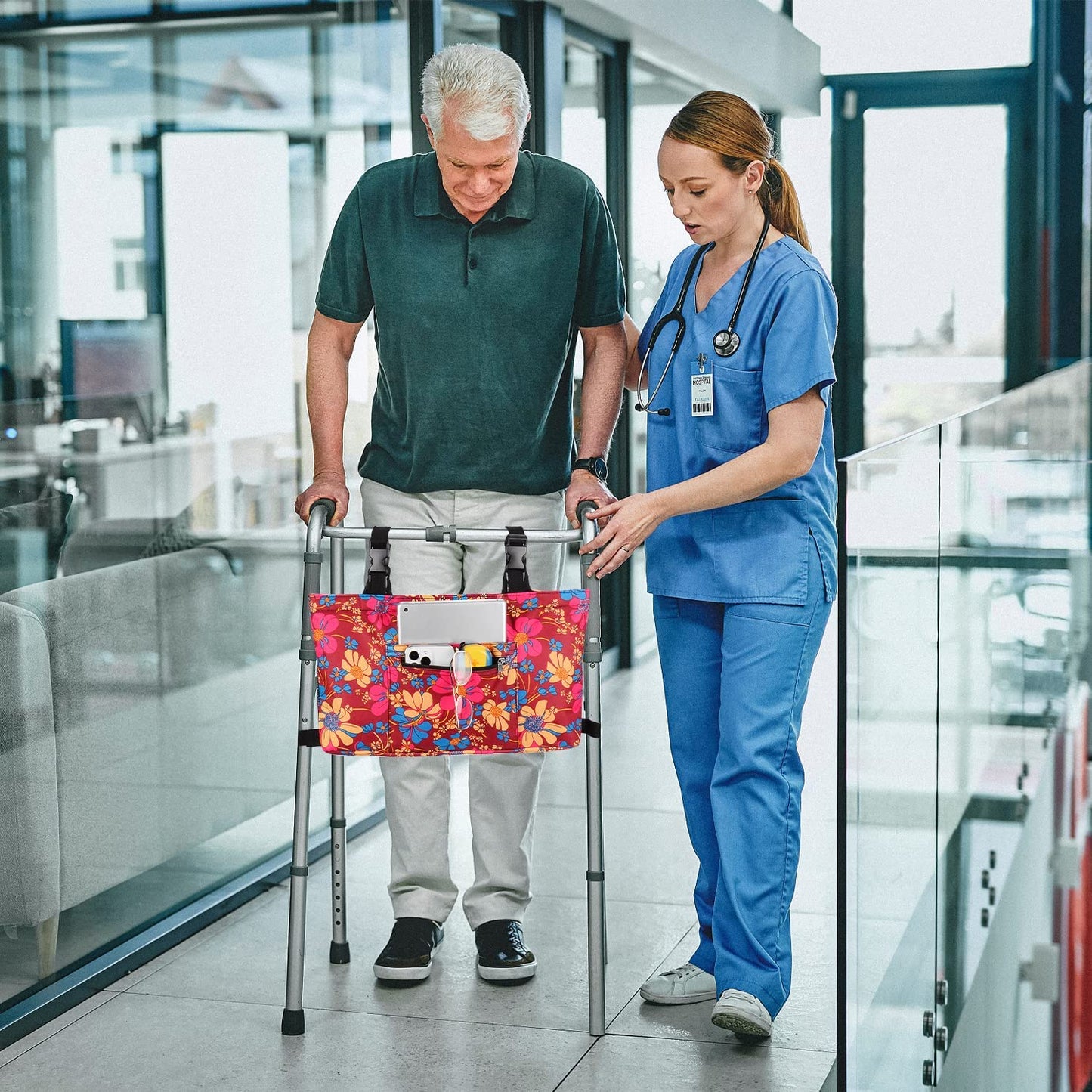 Convenient Walker Bag with Multiple Pockets