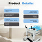 Transfer Lift Wheelchair with Commode, 14.96"-22.83" Adjustable Height, Supports 330 lbs
