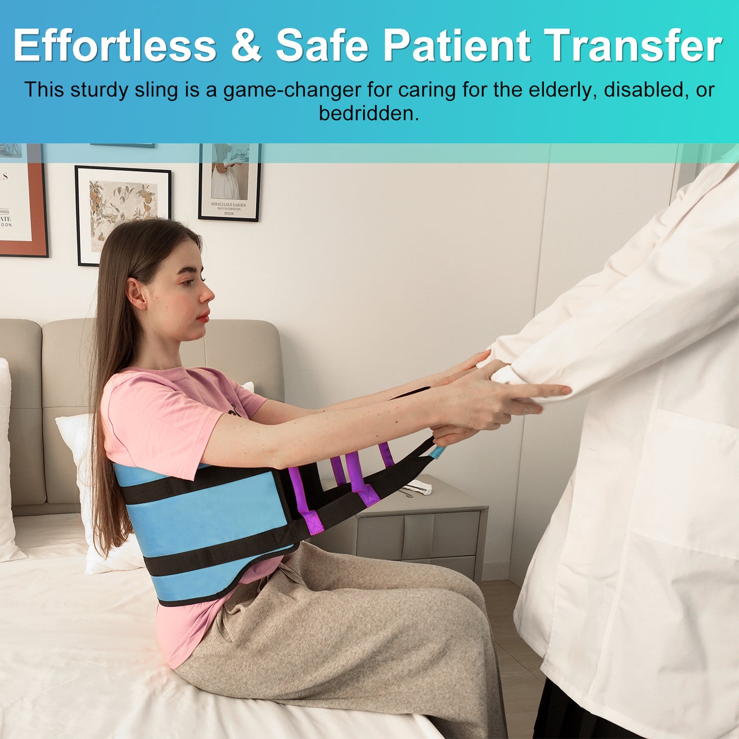 Transfer Sling 35" – Lift Assist Gait Belt for Seniors & Disabled