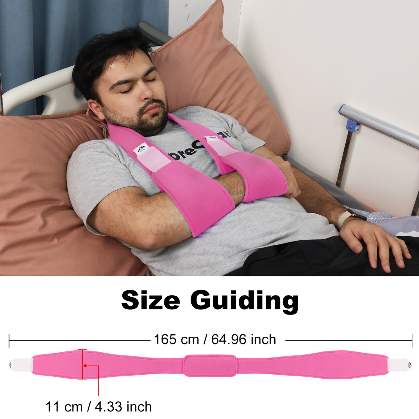 Arm Sling Shoulder Immobilizer, 0.18 lb Lightweight Support with 61" Adjustable Straps