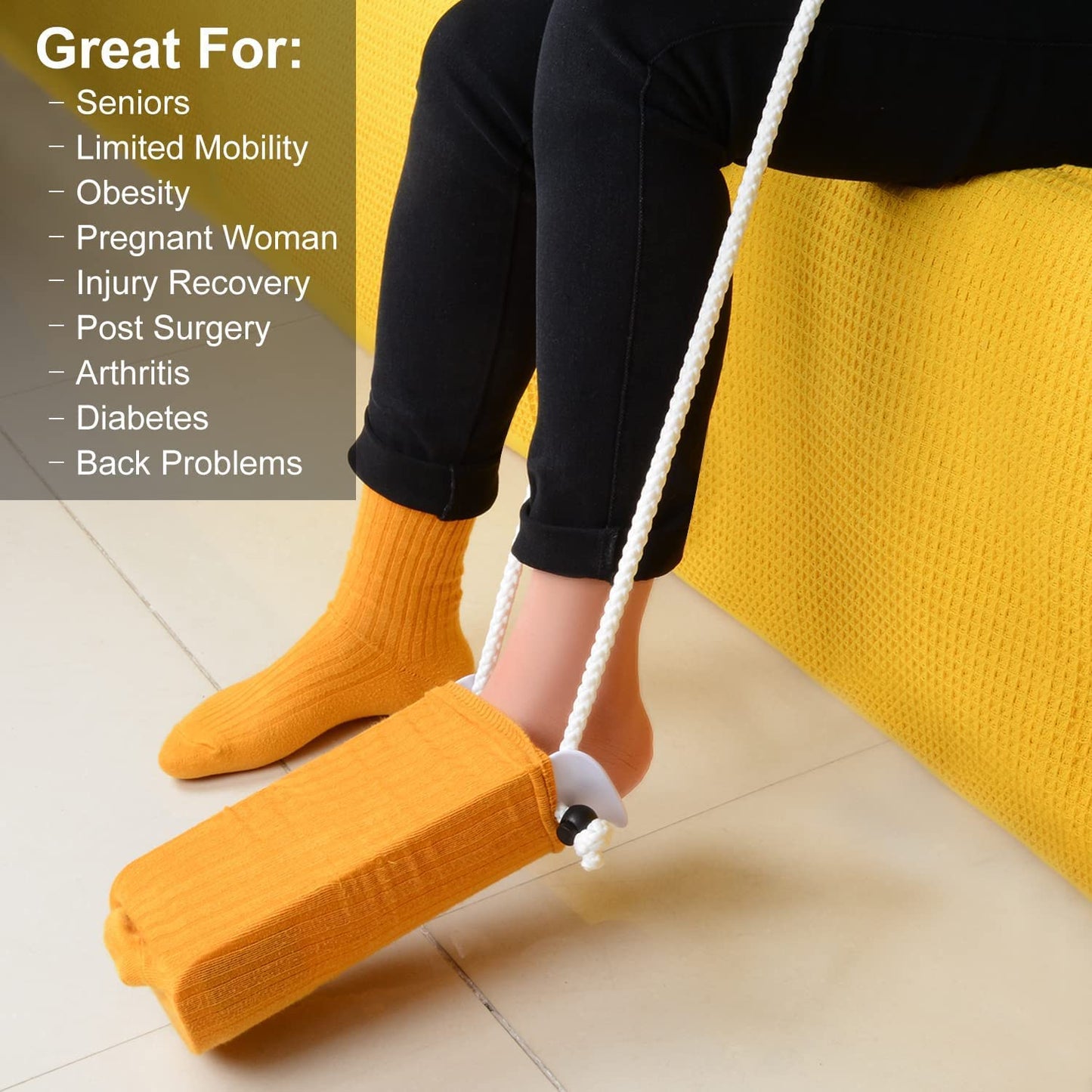 Sock Aid Kit with Long Shoe Horn Dressing Aid