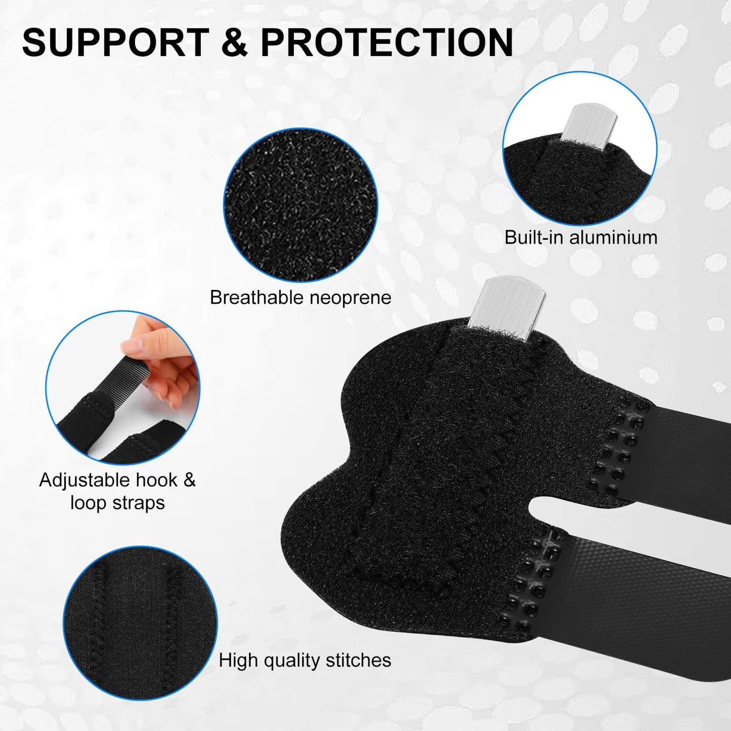 2 Pack Adjustable Kids Finger Splint Support