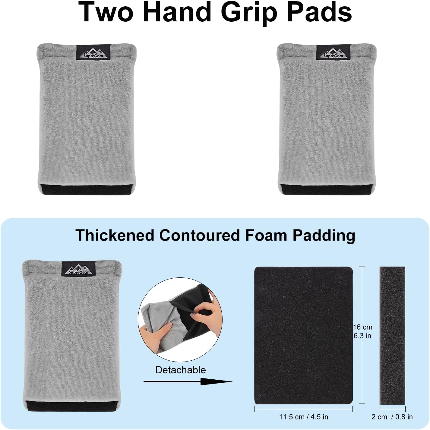 2 Pack Hand Grips Handle Covers Rollator Grip Pads