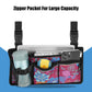 6 Pocket Wheelchair Side Bag with Reflective Stripes