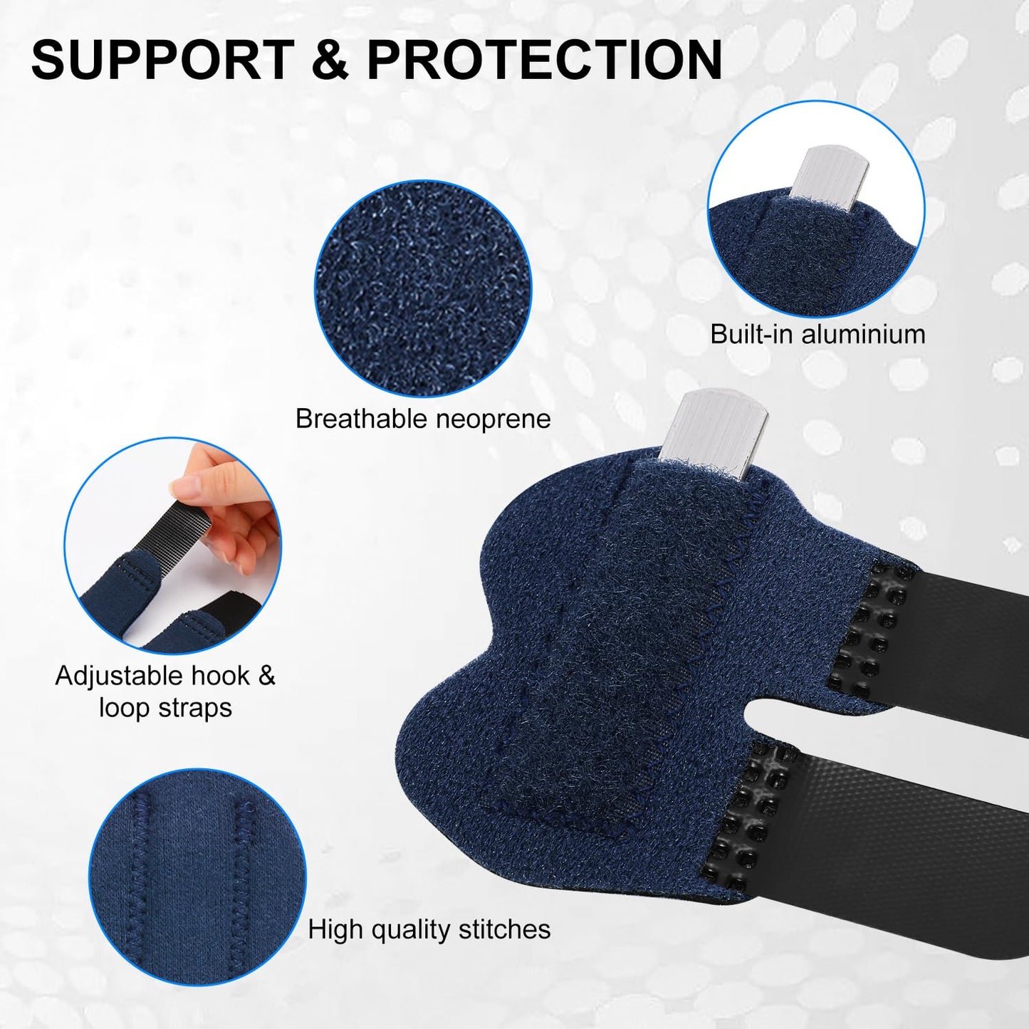 2 Pack Adjustable Kids Finger Splint Support