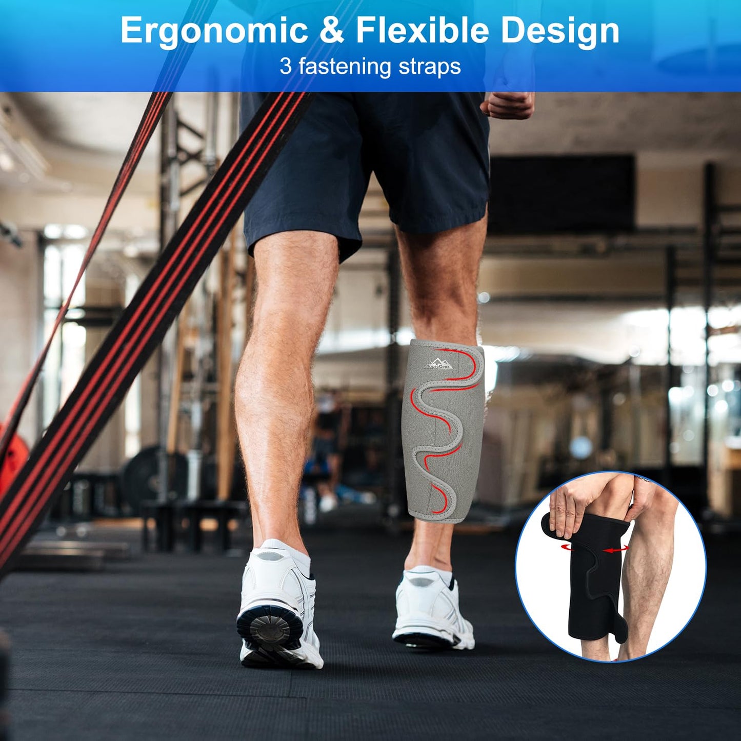 Adjustable Shin Splint Compression Calf Support Brace