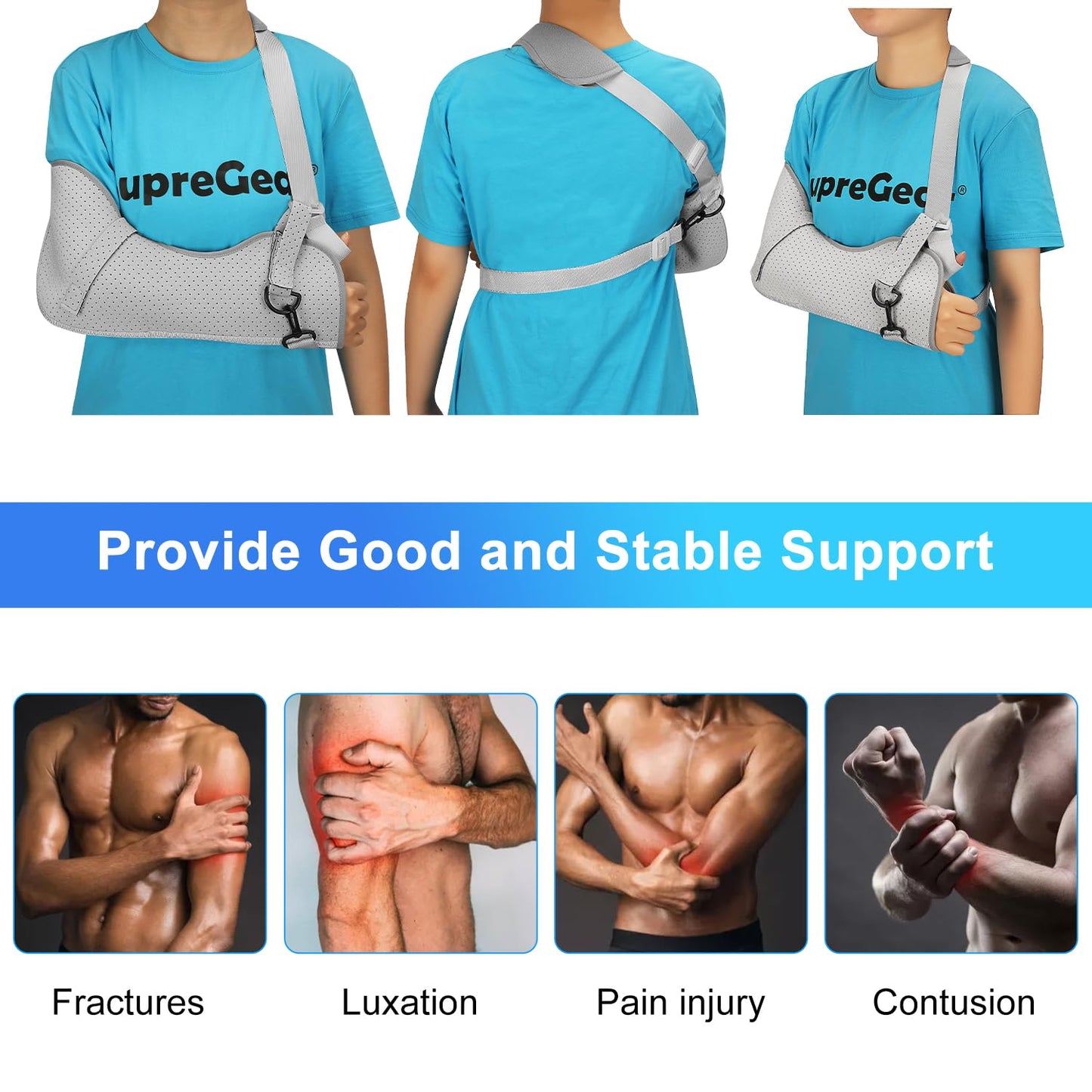 Comfortable Medical Arm Sling, S-L