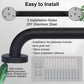2-Pack Stainless Steel Bathroom Grab Bar