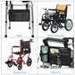6 Pocket Wheelchair Side Bag with Reflective Stripes
