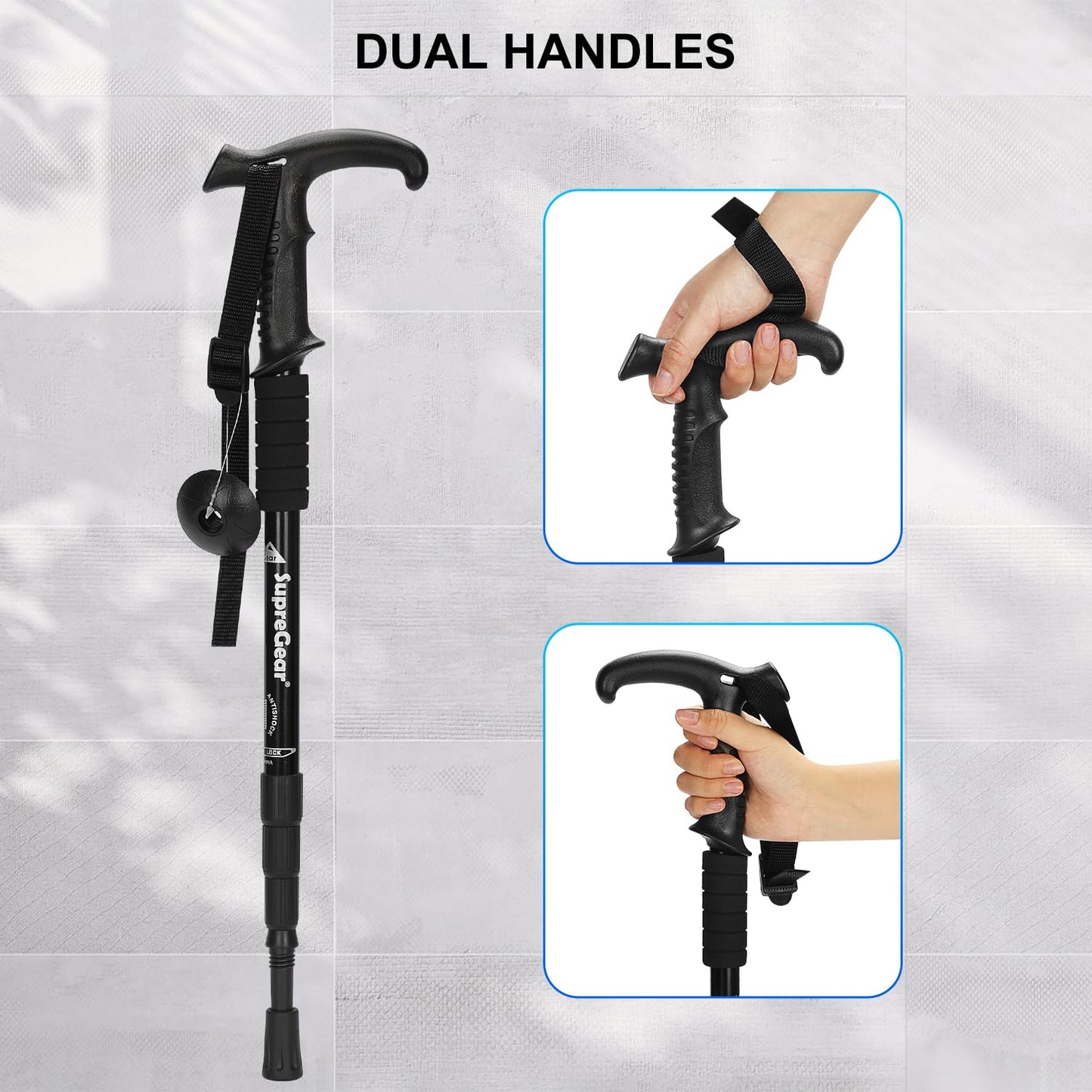 2 Pack Aluminum Trekking Poles