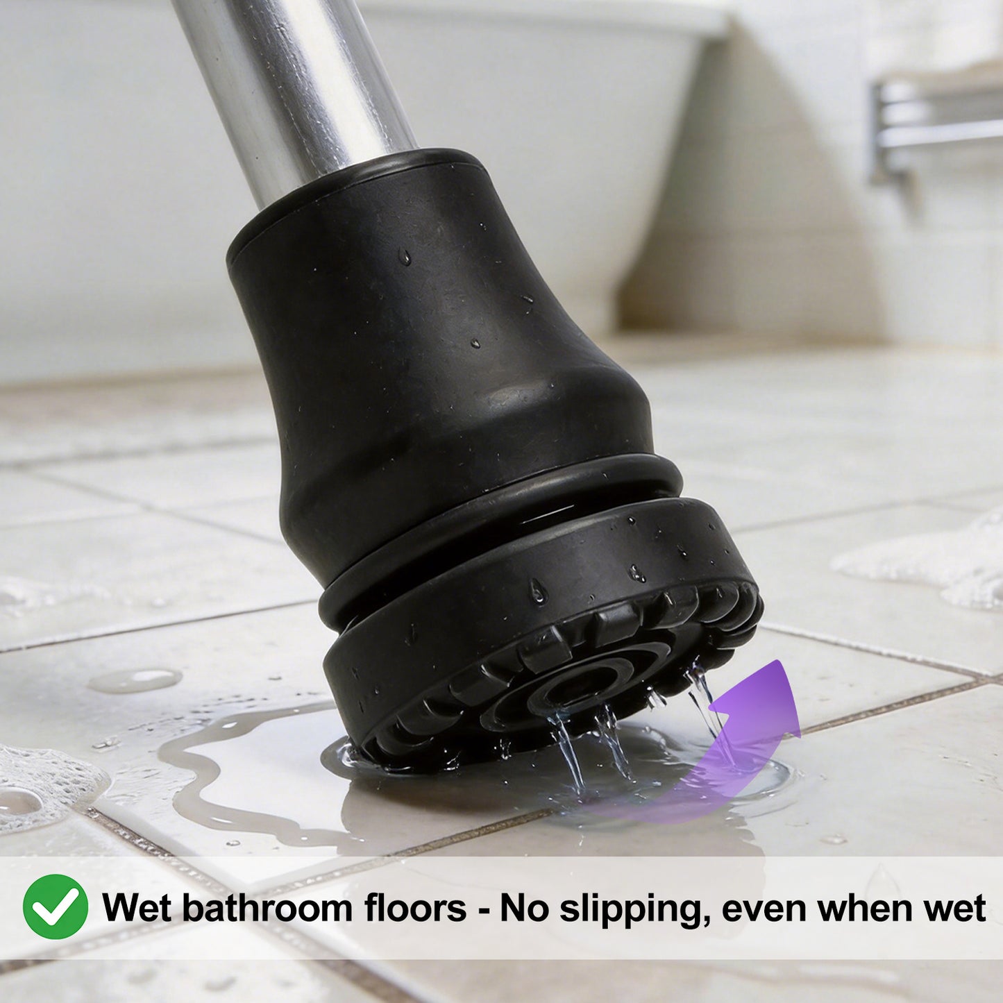 4 Pack Non-Slip Rubber Replacement Cane Tip