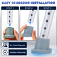 1 Inch Shower Chair Replacement Feet 4-Pack, Non-Slip Suction Rubber Tips for Bath Chairs
