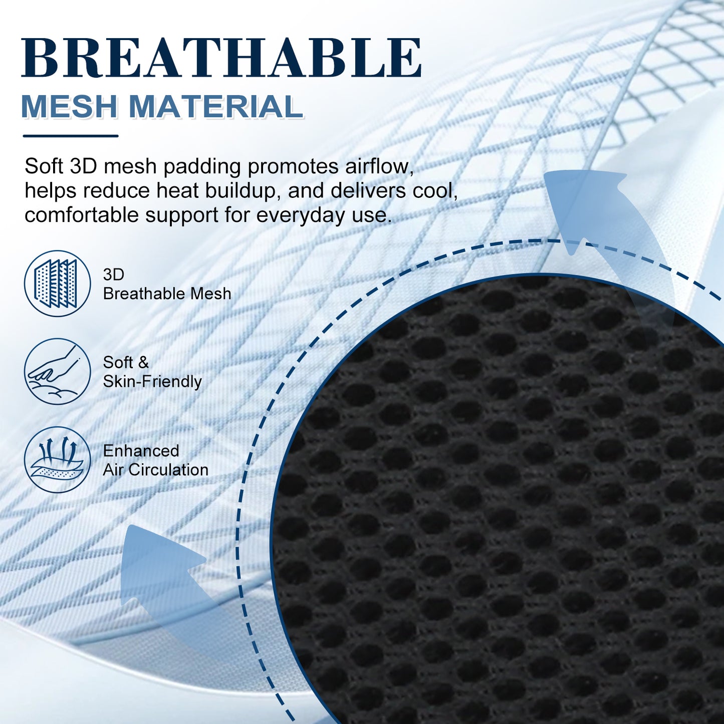 Adjustable Wheelchair Positioning Belt with Breathable Mesh Strap, Safety Support Belt for Wheelchairs and Transport Chairs