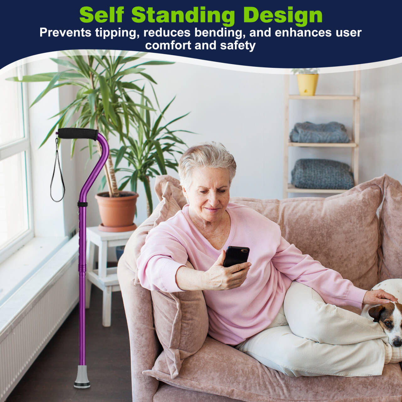 2-Pack 3/4" Cane Tips for All-Terrain Use