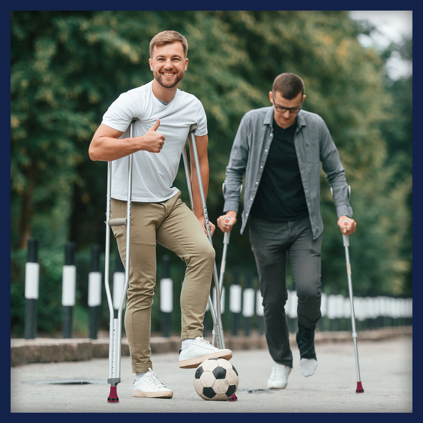 7/8" Heavy Duty Anti-Slip Cane Tips, 2-Pack