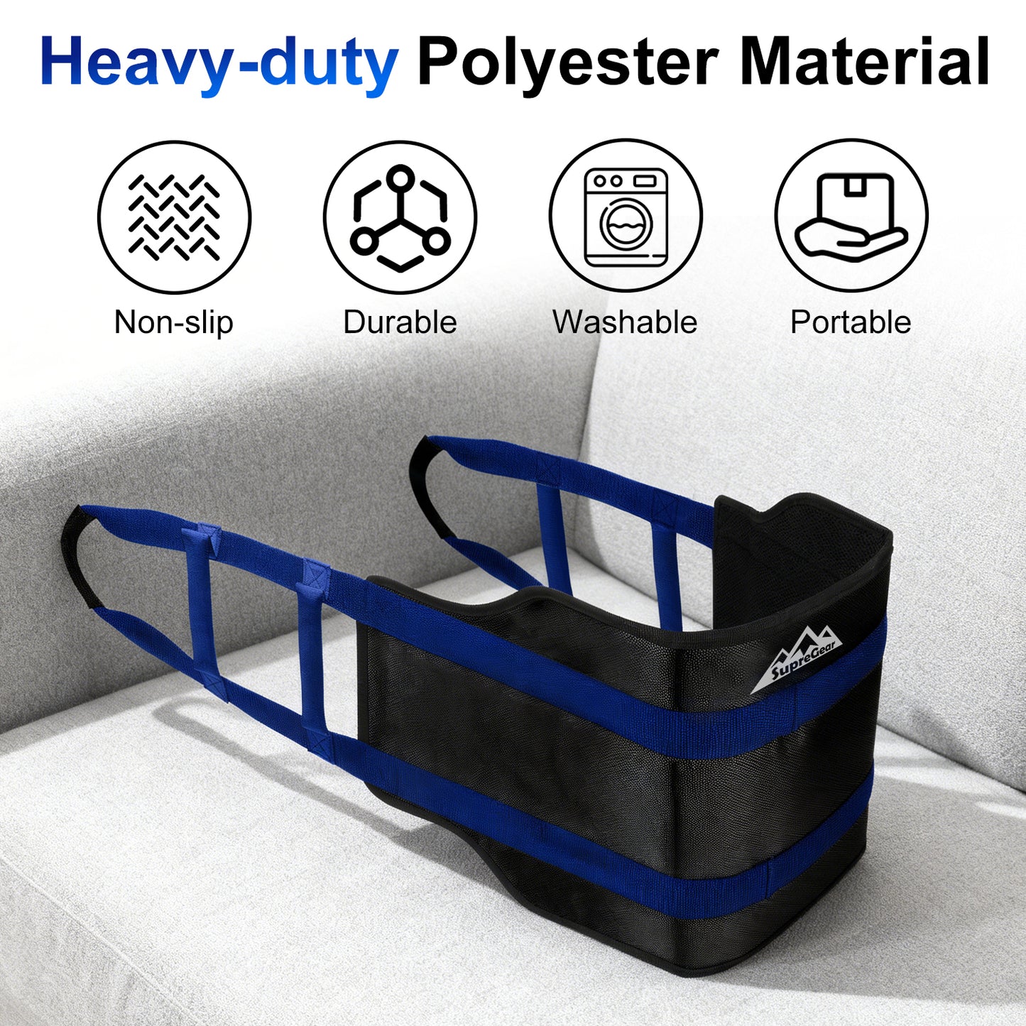 Transfer Sling 35" – Lift Assist Gait Belt for Seniors & Disabled