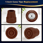 1 Inch Cane Tips 4 Pack Rubber Replacement Crutch Tips for Walker Cane