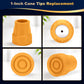 1 Inch Cane Tips 4 Pack Rubber Replacement Crutch Tips for Walker Cane