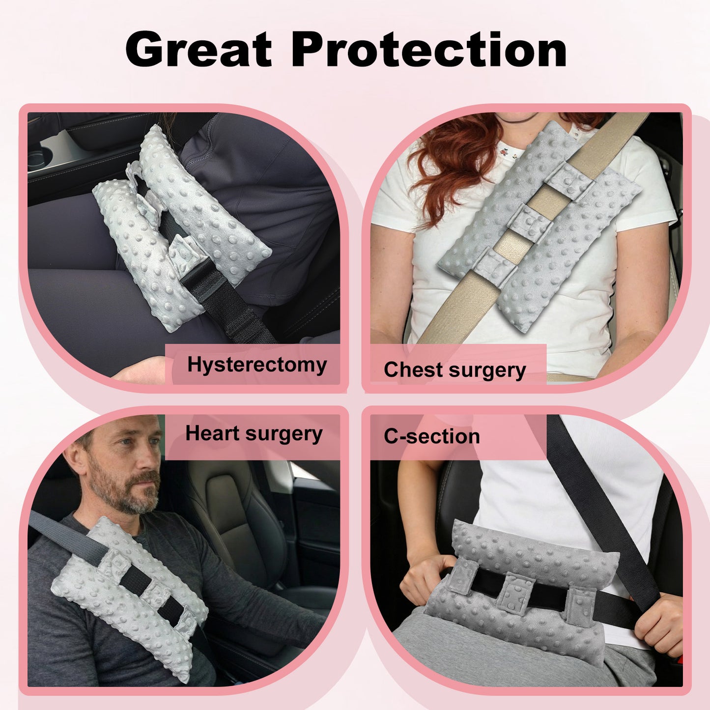 Chest Seatbelt Pillow – Soft Comfort Cushion for Travel