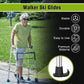 Walker Ski Glides (2-Pack) – Durable Glider Caps for Seniors Walkers