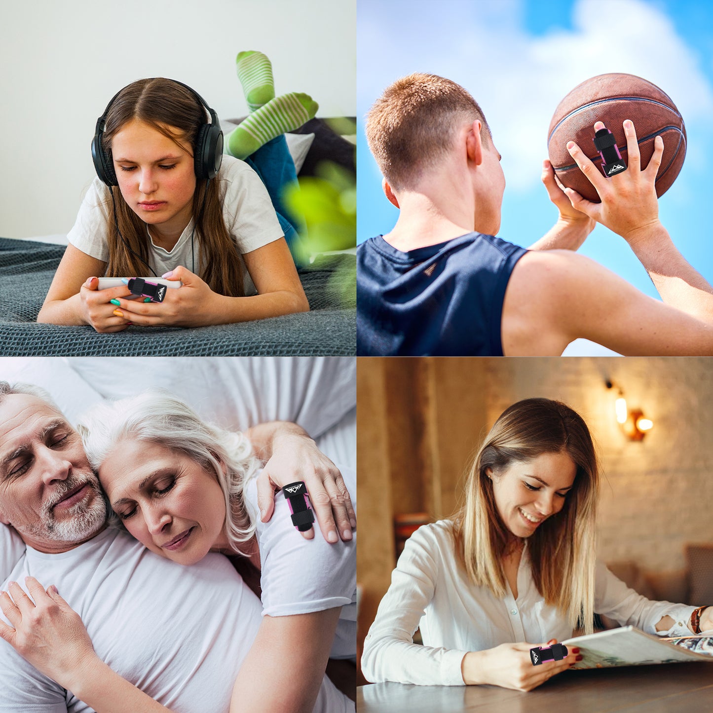 Finger Splint Support 2 Pack Adjustable Trigger Finger Brace for Broken Sprain Arthritis