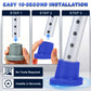 1 Inch Shower Chair Replacement Feet 4-Pack, Non-Slip Suction Rubber Tips for Bath Chairs