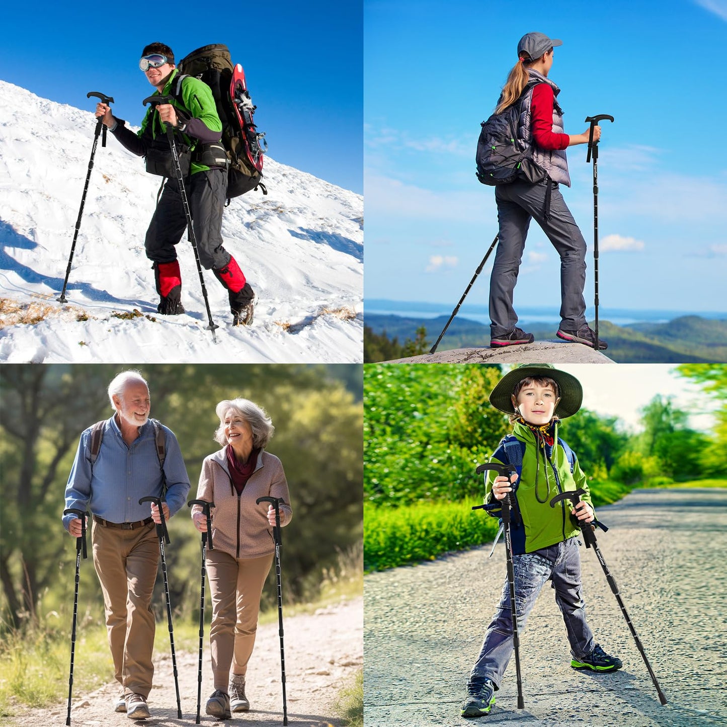2 Pack Aluminum Trekking Poles