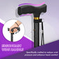 Foldable Walking Cane, Collapsible with Self-Standing Tip