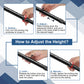 Foldable Adjustable Walking Cane with Offset Ergonomic Handle & All-Terrain Tip