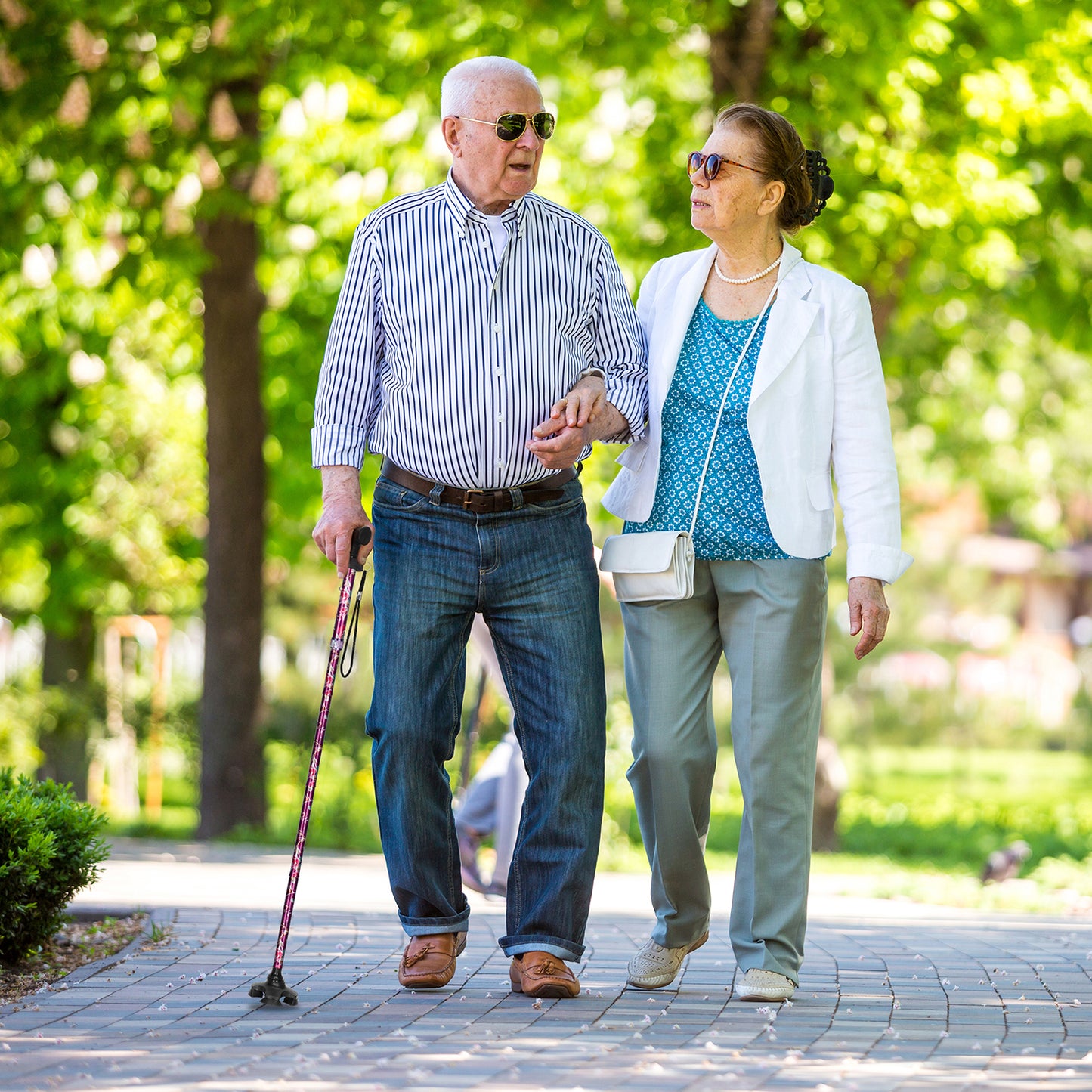 5-Level Adjustable Folding Cane