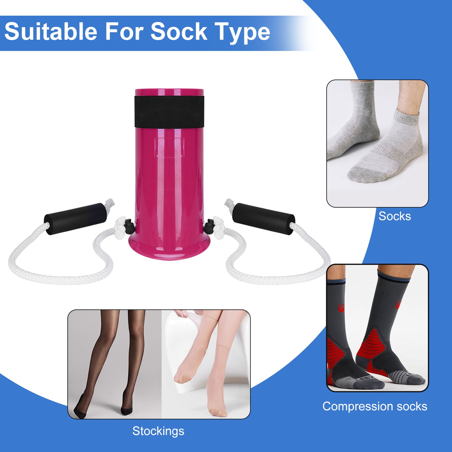 Sock Aid Kit with Long Shoe Horn Dressing Aid