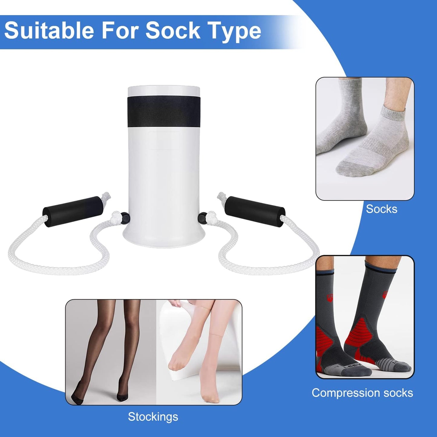 Sock Aid Kit with Long Shoe Horn Dressing Aid