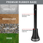 Foldable Adjustable Walking Cane with Offset Ergonomic Handle & All-Terrain Tip