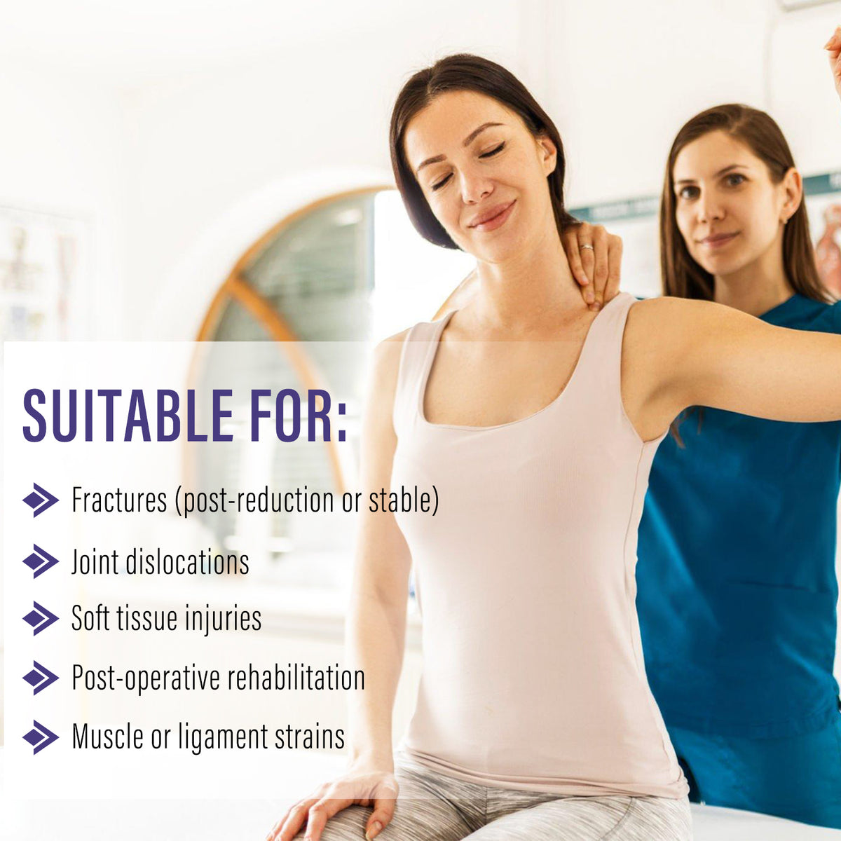 Breathable Arm Sling Shoulder Immobilizer with Padded Support & Thumb Loop