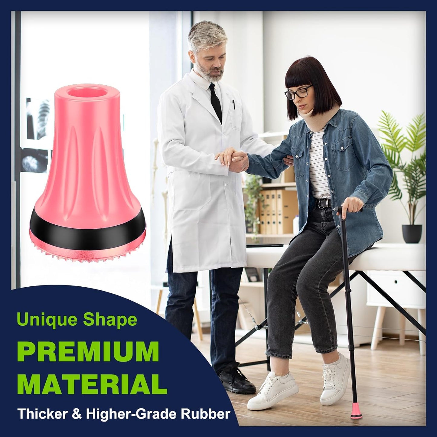 2-Pack 3/4" Cane Tips for All-Terrain Use