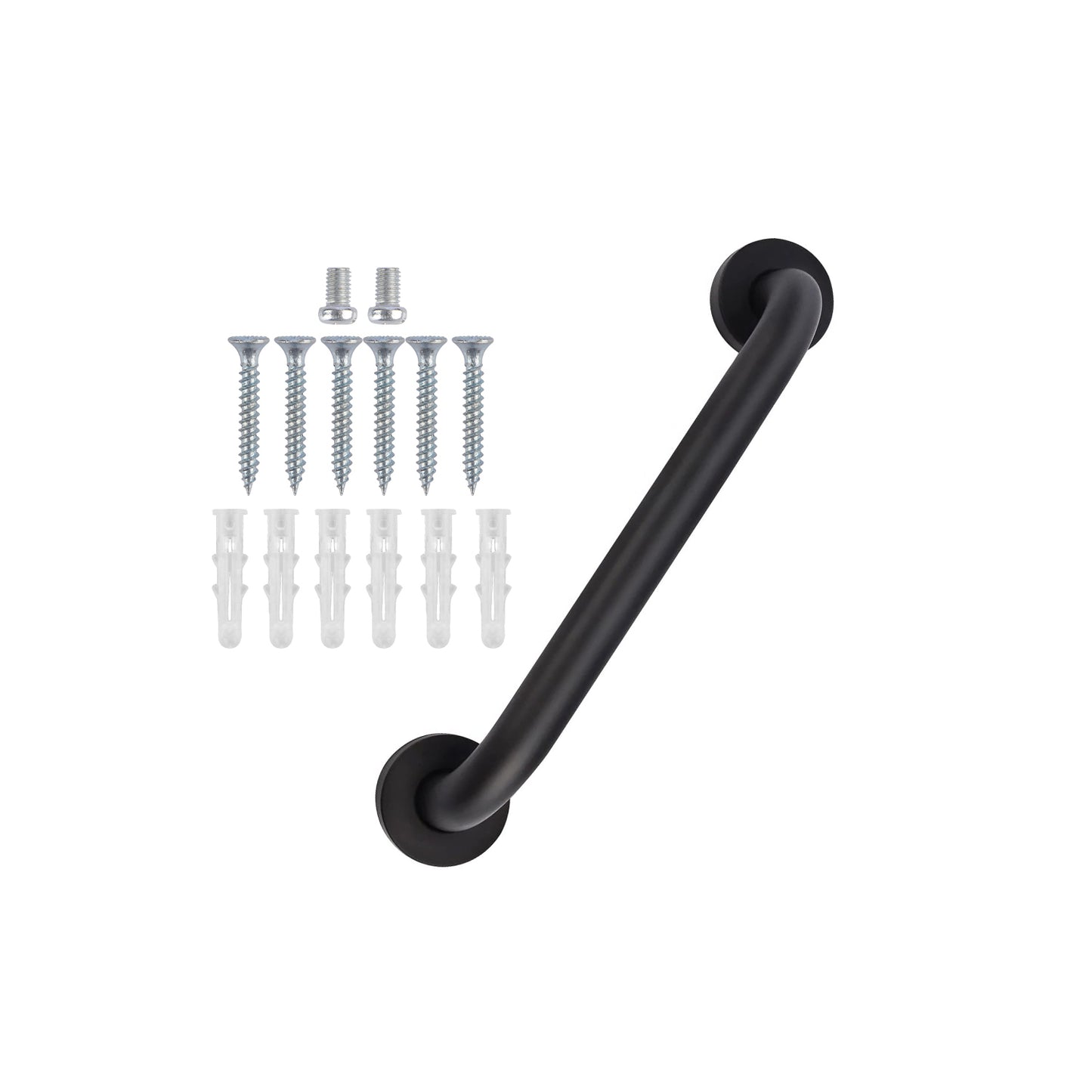 Non-Slip Black Bathroom Safety Grab Bar