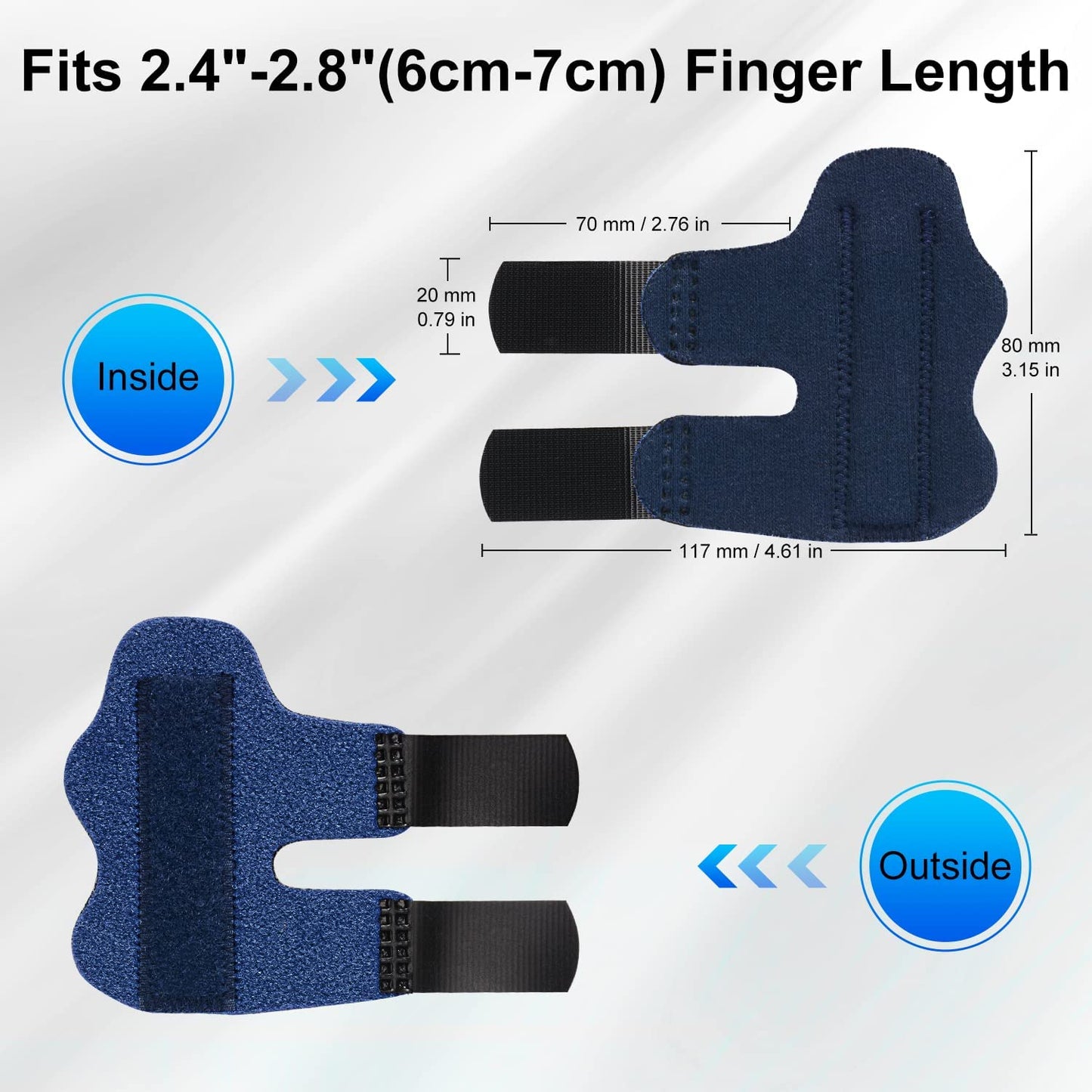 4 Pack Adjustable Finger Splint