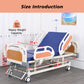 3-Function Manual Crank Hospital Bed (Mattress Included)
