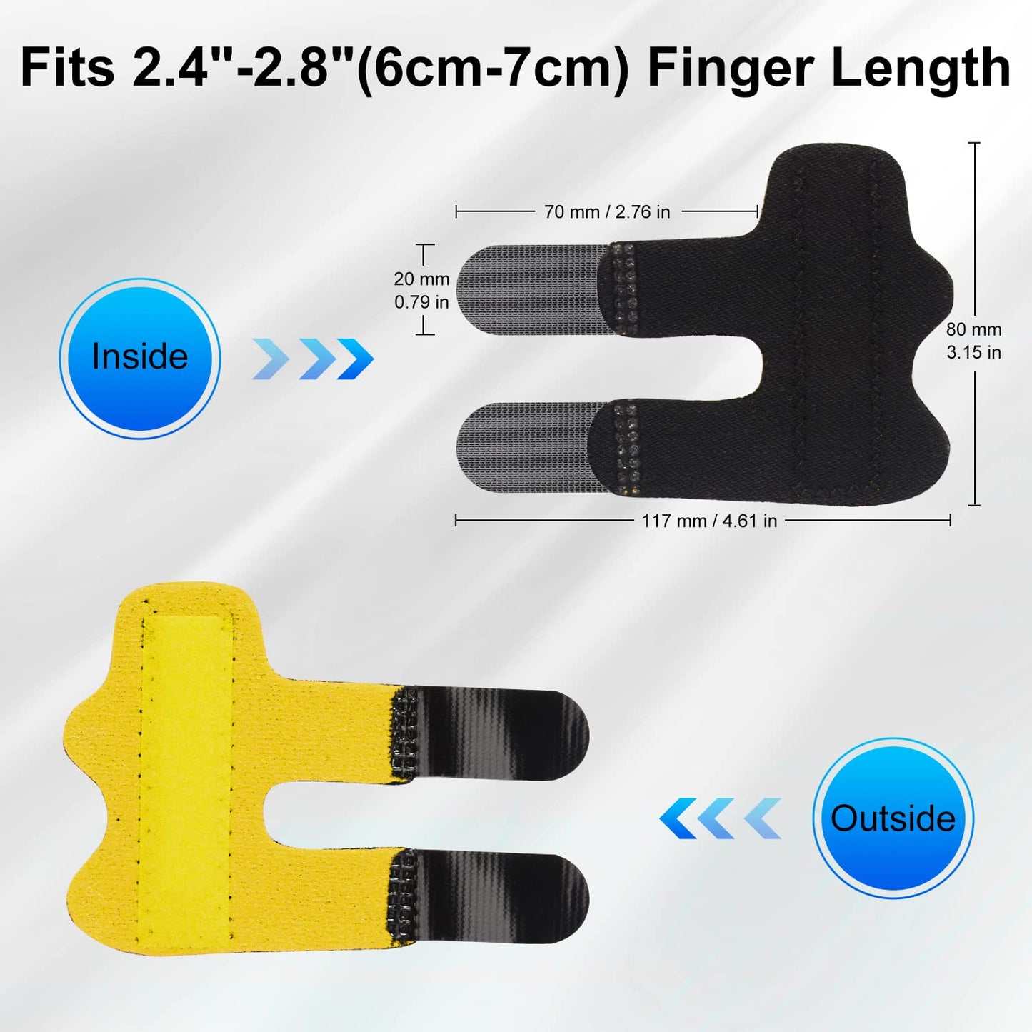 4 Pack Adjustable Finger Splint