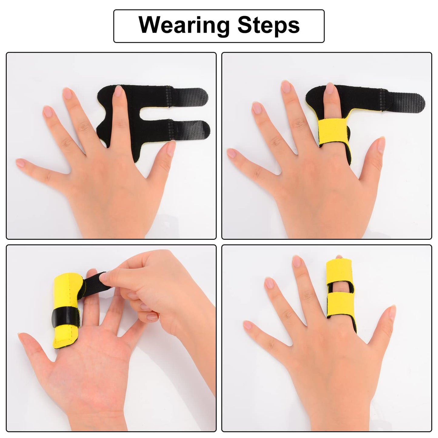 4 Pack Adjustable Finger Splint