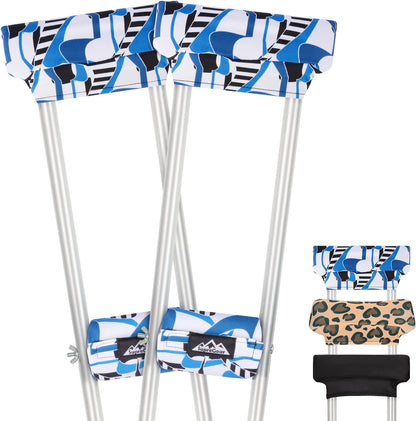 4-Pack Crutch Pads and Hand Grips Combo