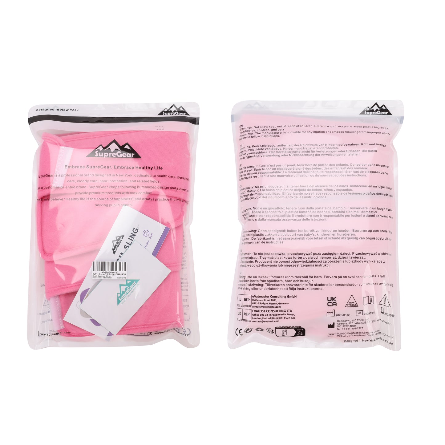 Arm Sling Shoulder Immobilizer, 0.18 lb Lightweight Support with 61" Adjustable Straps