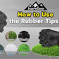 Trekking Pole Rubber Tips 4-Pack, Anti-Slip Shock Absorbing Feet