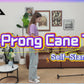 6-Prong Self Standing Cane Tip Replacement Anti-Slip Rubber Base