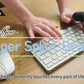 Dual Finger Splint Brace with Adjustable Aluminum Support