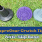 7/8" Heavy-Duty Cane Tips 2-Pack, Anti-Slip Rubber Replacement Tips with Steel Core