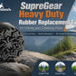 Heavy-Duty Wide Base Trekking Pole Tips – Non-Slip Rubber, Shock Absorbing