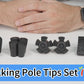 10-Pack Replacement Rubber Tips for Trekking & Hiking Poles