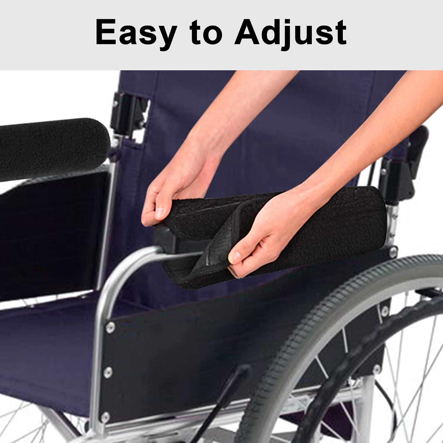 2pcs Universal Wheelchair Leather armrests, Wheelchair Cover Cushion Pad, Wheelchair  Accessories for Old Man, Pitch Row: Approx. 14cm - Yahoo Shopping